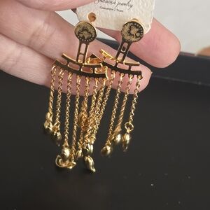 Gold Dangle Earrings